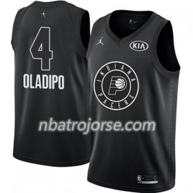 Män Indiana Pacers Tröja Victor Oladipo 4 2018 All Star Jordan Brand Svart Swingman
